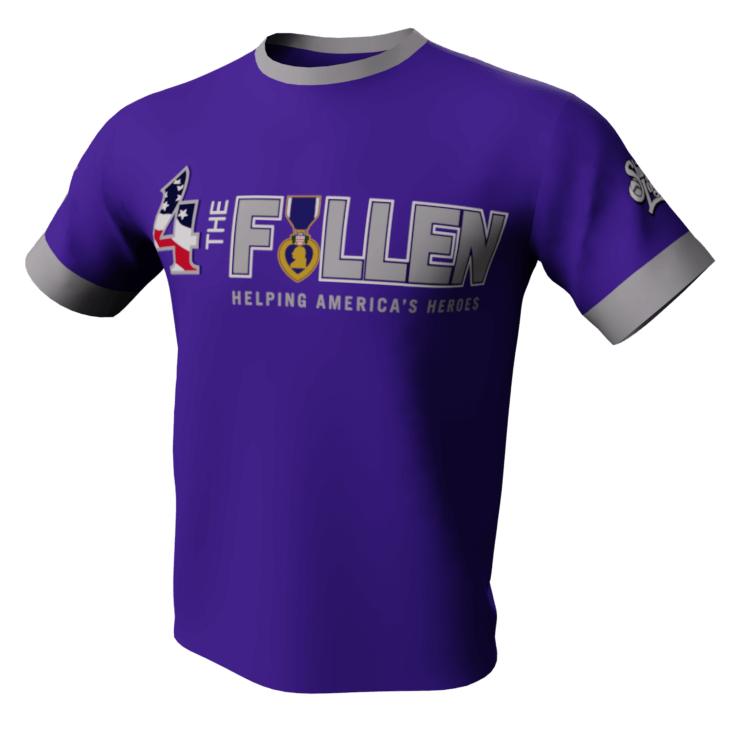 Louisville Slugger | 4 The Fallen Purple / Gray Short Sleeve